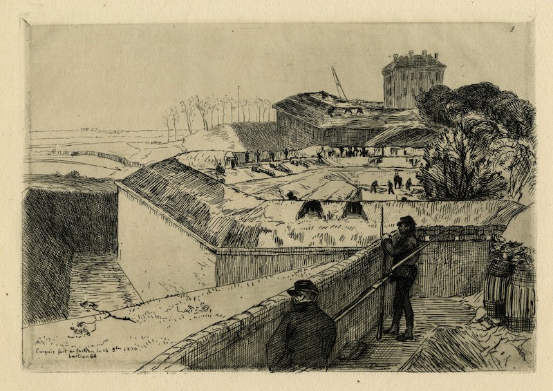 Drawing of a manned bastion