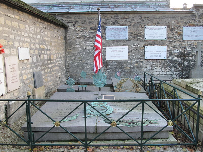 The grave of the Marquis de Lafayette