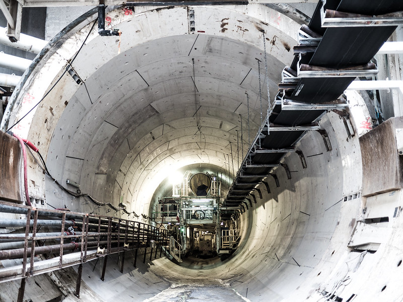 Tunnel under construction