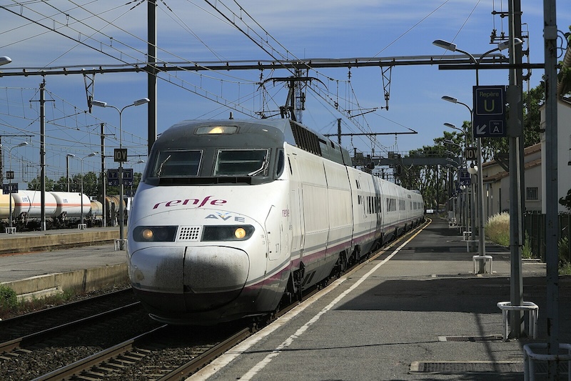 Renfe AVE train at platform