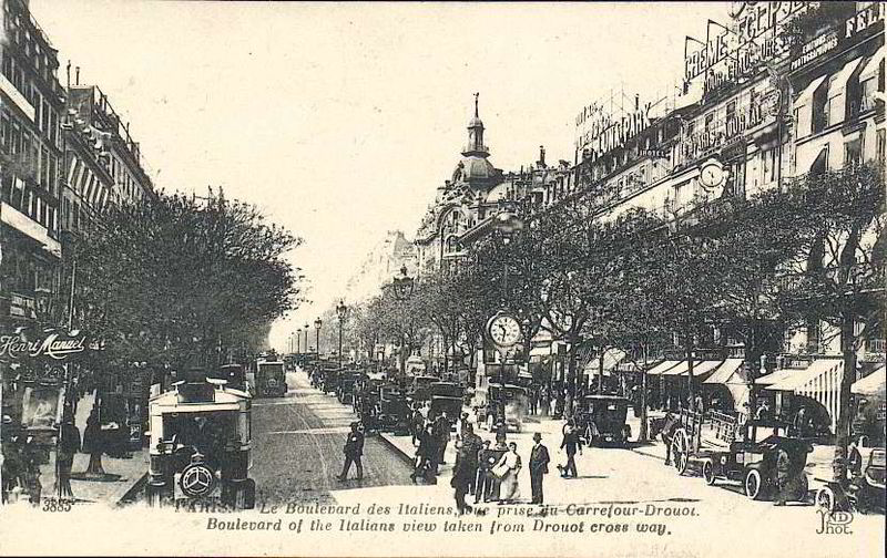 Boulevard des Italiens, 1910