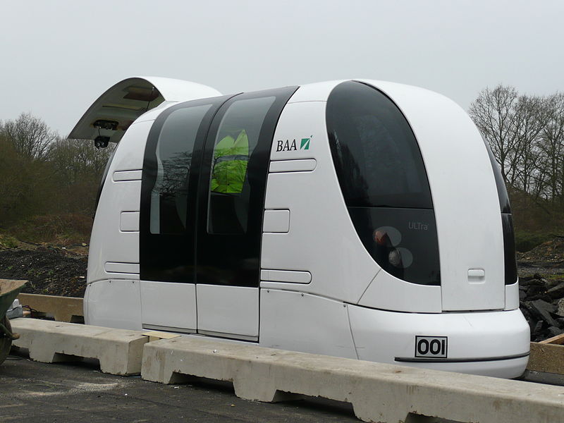 An ULTra PRT car