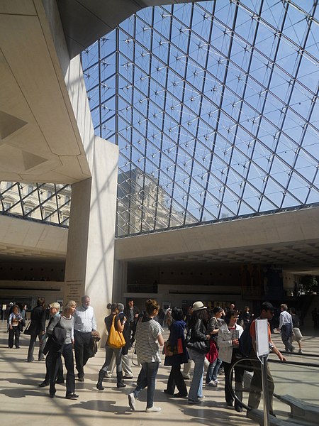 Inside the Louvre Pyramid