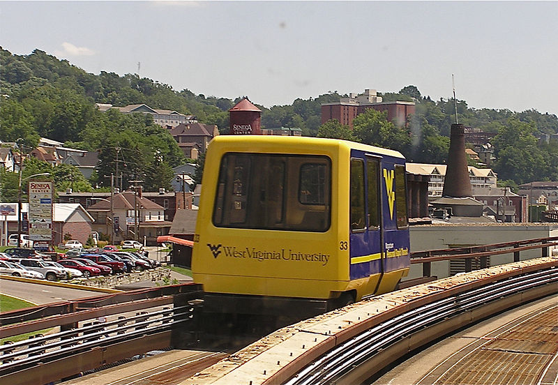 A Morgantown PRT car