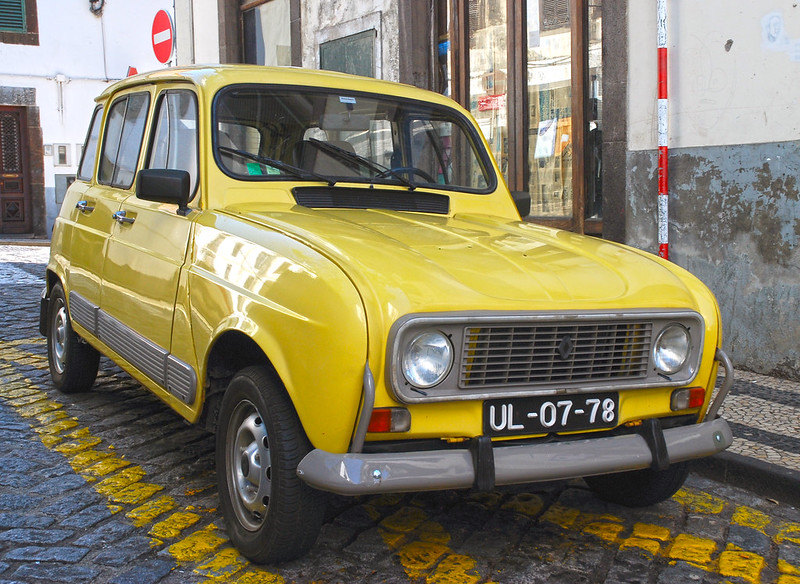 Yellow Renault 4