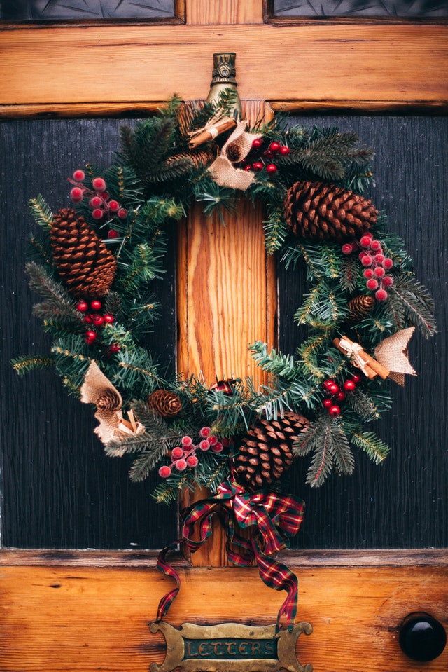 A Christmas wreath